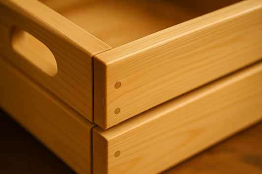 Medium Modern Apple Crate – Handmade in Hebden Bridge by Burl