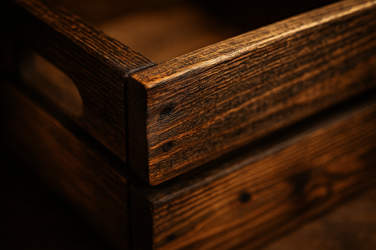 Small Rustic Apple Crate Handmade in Hebden Bridge by Burl
