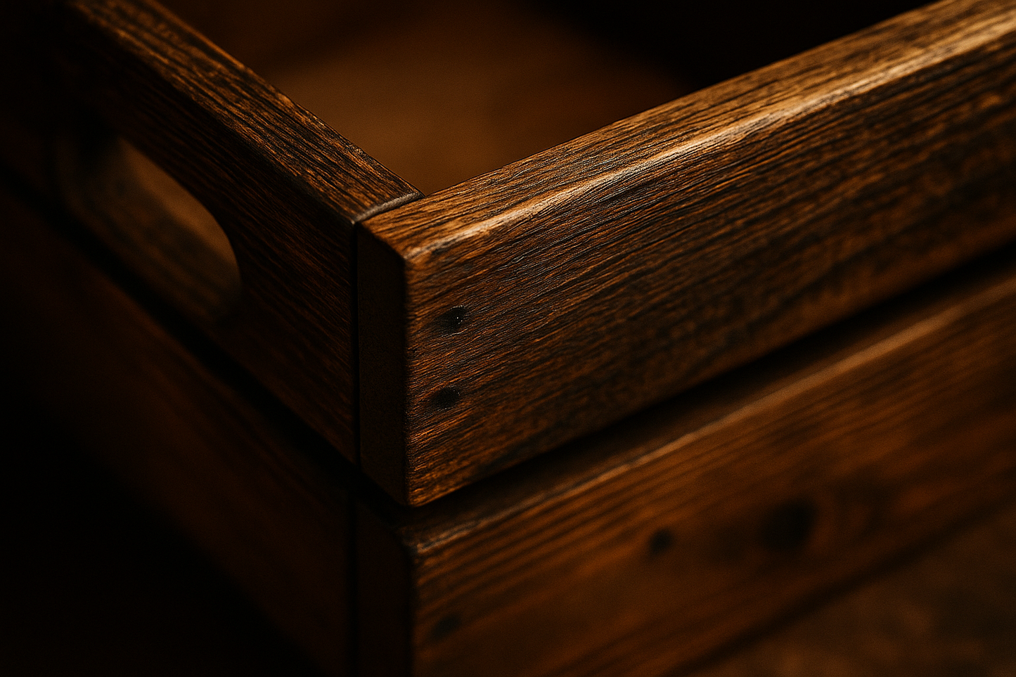 Medium Rustic Apple Crate Handmade in Hebden Bridge by Burl